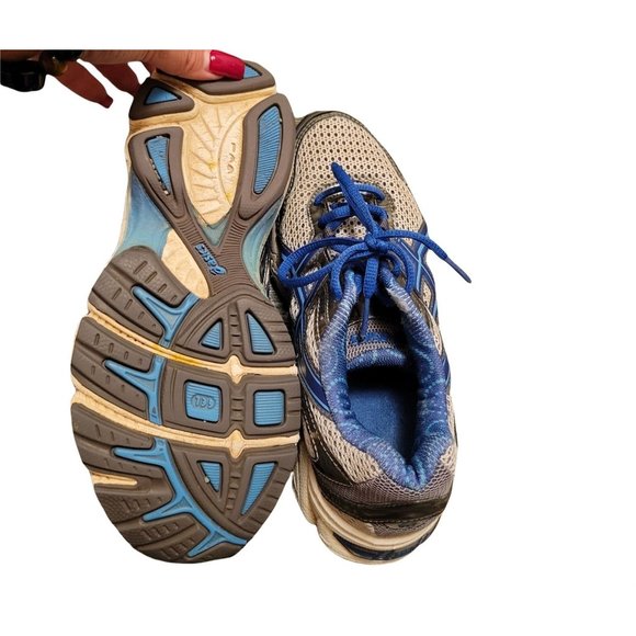 Asics Womens Shoes White 6 Gel Duomax Gel Enhance Running Sneakers - Picture 3 of 6